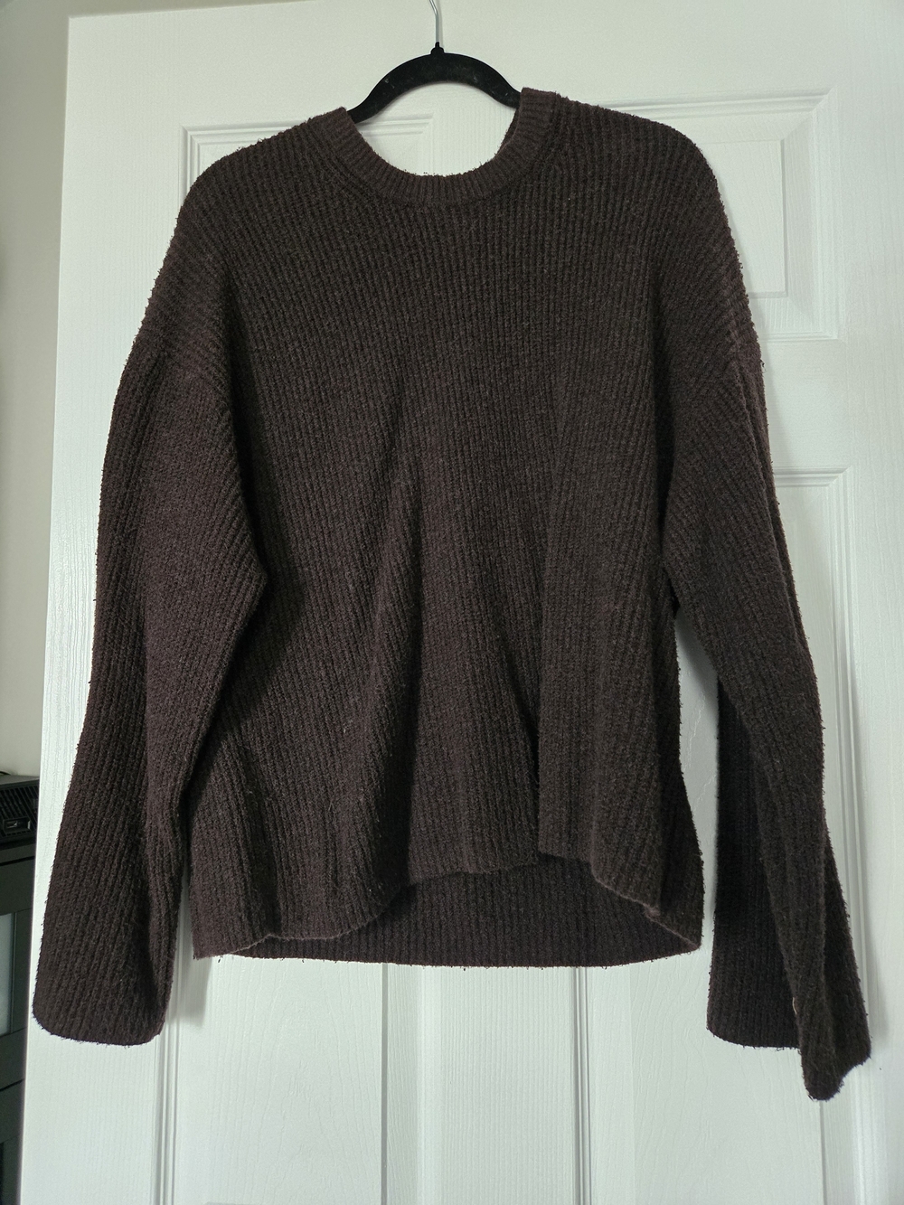 GAP Brown Ribbed Crewneck Sweater